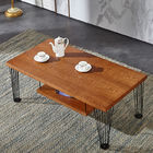 KD Packaging Anti-Scratch E1 MDF Wooden Double-Layer Coffee Table