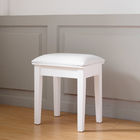 MDF Straight Solid Wood Stool Height 40cm With PU Leather